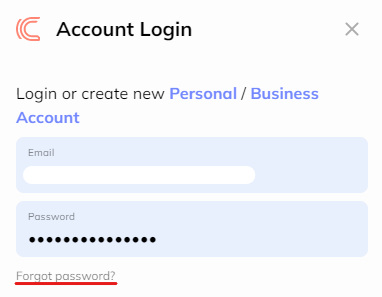 How to reset your Coinmetro password